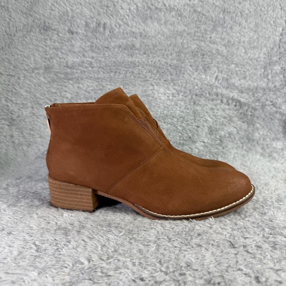 Softwalk Tilden Ankle Boots Women's Brown Leather Booties Size 8 M - Picture 4 of 10
